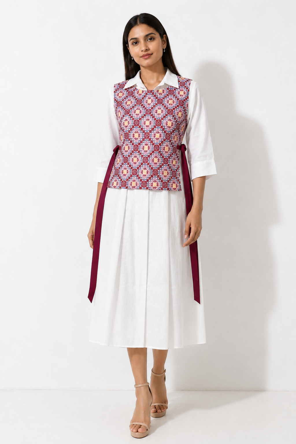 Crochet Cotton Dress and Overlay